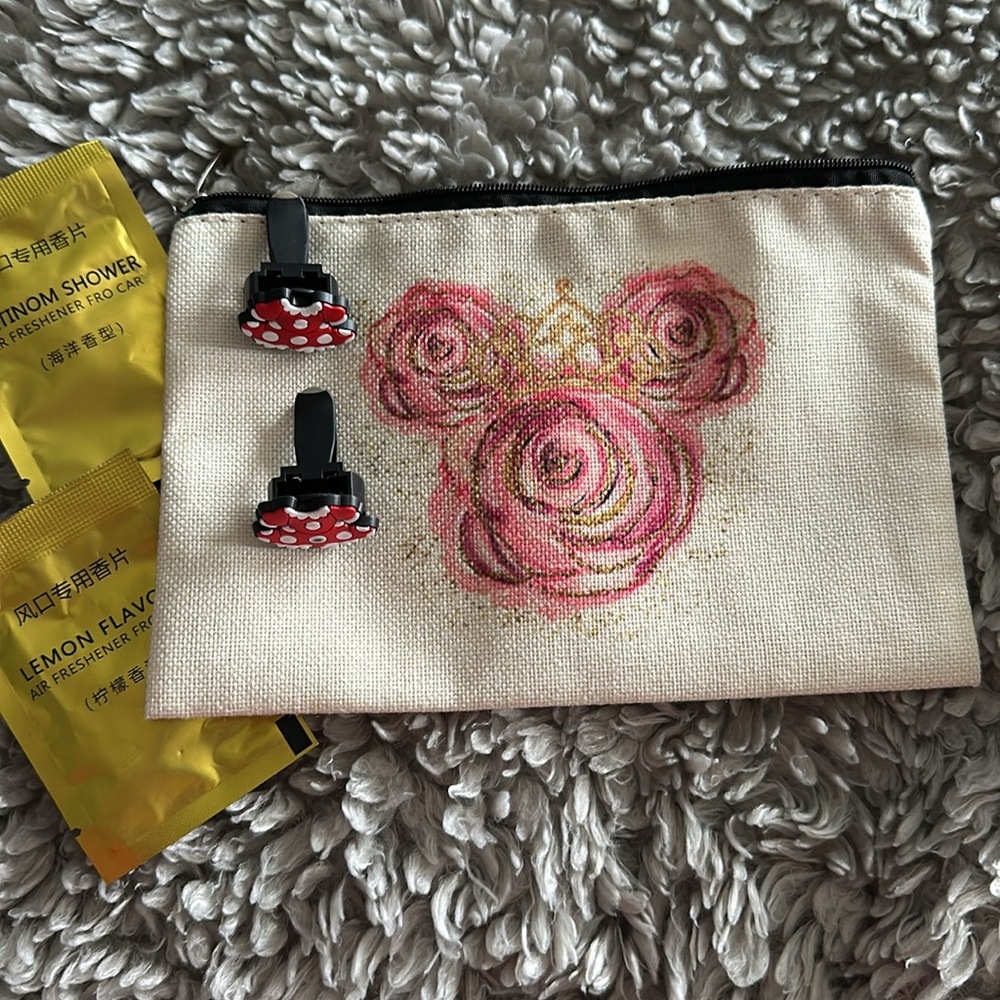 Princess Pouch and Car Air Freshener Clips Set